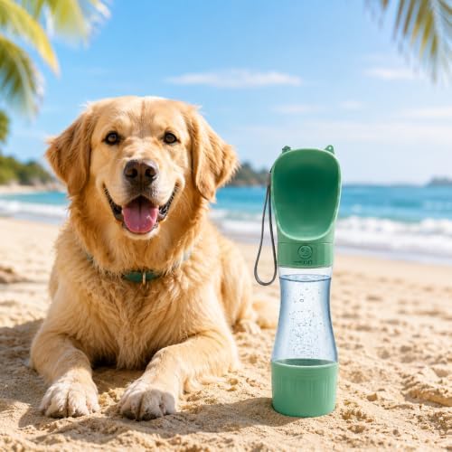 Portable Dog Water Bottle, Leak Proof Pet Water Dispenser for Walking, Travel, Hiking and Outdoor Use. Twist to Dispense Water. Twist Back to Lock in Spill proff. - Image 3