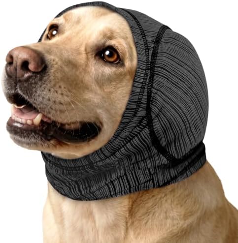 Dog Ear Muffs Noise Protection,Ear Cover with Dog Calming Head Wrap by Unknown