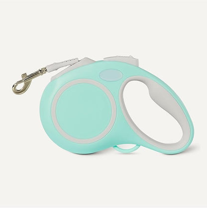 Amazon Basics Retractable Dog Leash, Double-Sided Reflective, 5m, Size S, Blue