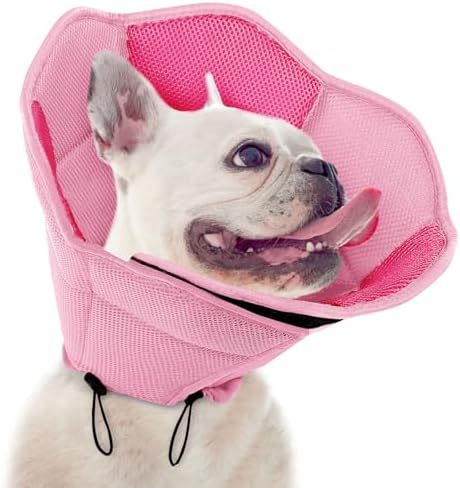 Dog Cones for Medium Dogs Soft Cone for Dogs to Stop Licking by SUNFURA