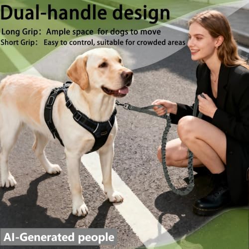 FOVRLZSE Reflective Bungee Dog Leash for Small Medium Large Dogs - Image 6