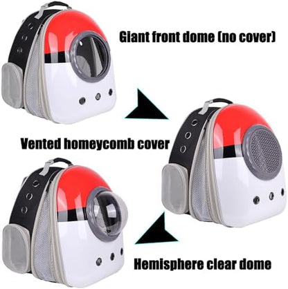 Front Expandable Cat Backpack Carrier, Fit up to 20 lbs, Space Capsule Astronaut Cat Bubble Backpack to Carry and Transport Large Fat Cat - Image 5