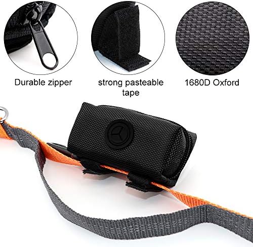 SLOSN 3 Pack Pet Waste Bag Dispenser with Zippered Portable Dog Poop Bag Holder, Great Accessory for Walking, Running with Dog (RoseRed Green Black) - Image 2