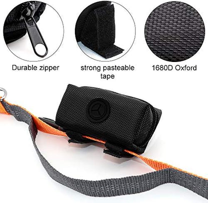 SLOSN 3 Pack Pet Waste Bag Dispenser with Zippered Portable Dog Poop Bag Holder, Great Accessory for Walking, Running with Dog (RoseRed Green Black) - Image 2