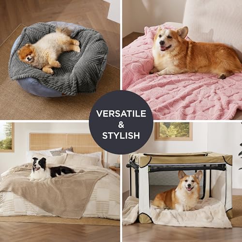 Bedsure Ultra Soft Dog Blankets for Medium Dogs Cats 300GSM Fleece,30x40 - Image 4