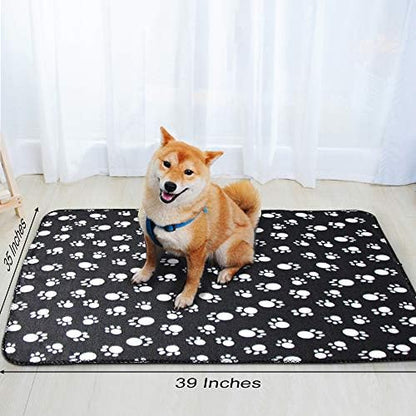 Comsmart Pet Blanket Dog Cat Soft Fleece Blankets Sleep Mat Pad Bed Cover with Paw Print for Kitten Puppy and Other Small Animals, 6 Pack of 39x35 Inches - Image 5