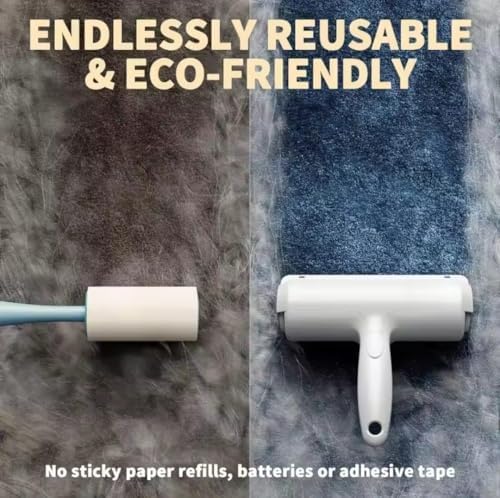 Reusable Pet Hair Remover Roller for Dog Hair and Cat Hair – Self-Cleaning Lint Roller for Furniture, Couch, Carpet, Clothing, Bedding and Car Seats – Reusable, Durable, Portable Fur Removal Tool - Image 4