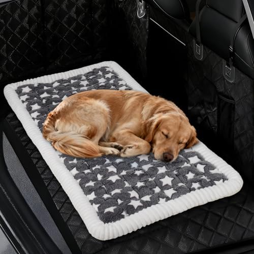 Backseat Dog Bed Mat for Car, Non-Slip Scratch-Resistant Dog Car Seat Cover, Soft Thick Pet Travel Cushion, Washable Back Seat Protector Blanket for Cars SUVs Trucks, 53 x 24 Inches by Unknown