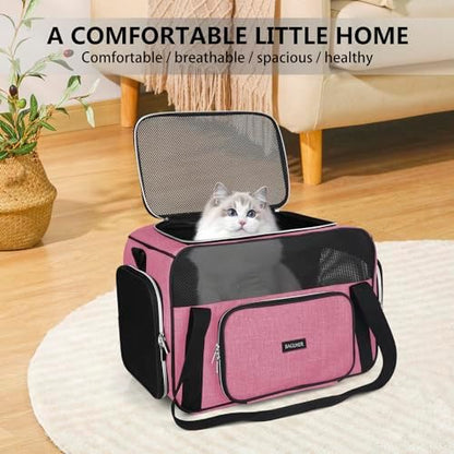 BAGLHER Pet Travel Carrier, Cat Carriers Dog Carrier for Small Medium Cats Dogs Puppies, Airline Approved Small Dog Carrier Soft Sided, Collapsible Puppy Carrier - Image 7