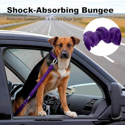 Dog Seat Belt for Car, Car Harness with Locking Aluminum Hook - Image 3