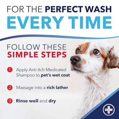 TropiClean OxyMed Medicated Dog Shampoo, Soothing Oatmeal Formula, 20oz - Image 6
