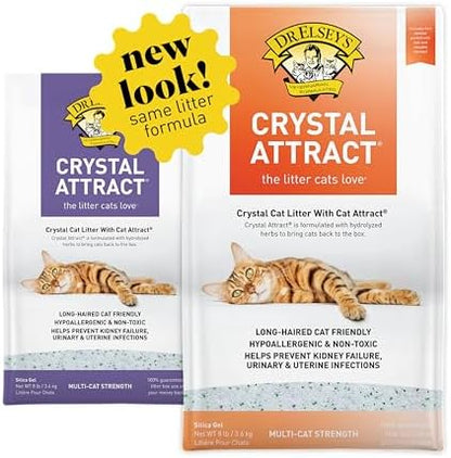 Dr. Elsey's Crystal Attract Silica Cat Litter, 8lbs by DrElseys