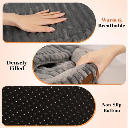 CHEERPALS Cat Cave Bed for Indoor Cats Covered Hooded Pet Bed with Cushion - Image 4