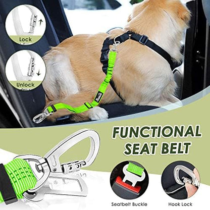 Lukovee Dog Car Harness Seat Belt, Harness & Seatbelt with 2 in 1 Buckle - Image 3