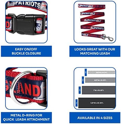 NFL PET Collar New England Patriots Dog Collar, Large Football Team Collar for Dogs & Cats. A Shiny & Colorful Cat Collar & Dog Collar Licensed by The NFL - Image 6