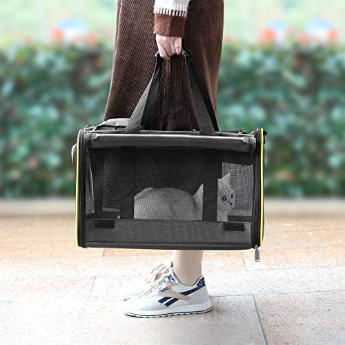 GAPZER Cat Carrier for Large Cats 20 lbs+ Soft Pet Kennel Bag for Small Dog - Image 4