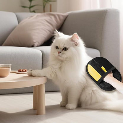 2025 Thickened Strong Pet Hair Removal Glove for Cats & Dogs, Electrostatic Gloves for Pet Grooming, Reusable Quick De-Shedding Gloves for Couch, Clothing, Carpet, Furniture, Car Seats (2pcs)