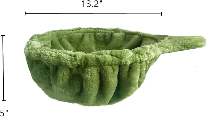 SHENGOCASE 13" 2-Pack Green Nest Basket Lounger Hammock Bed Replacement for Cat Tree Tower Replacement, 5-Pack Hanging Toys, Cat Tree Accessories Hammock Attachment (Medium 2pcs, Green)