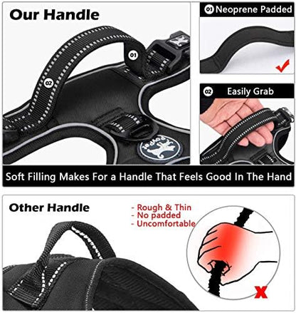 PoyPet No Pull Dog Harness Small with Front Clip & Neck Release Buckle - Image 5