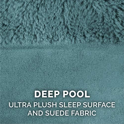 Furhaven Replacement Dog Bed Cover Plush & Suede Sofa-Style, Machine Washable - Deep Pool, Jumbo (X-Large) - Image 4