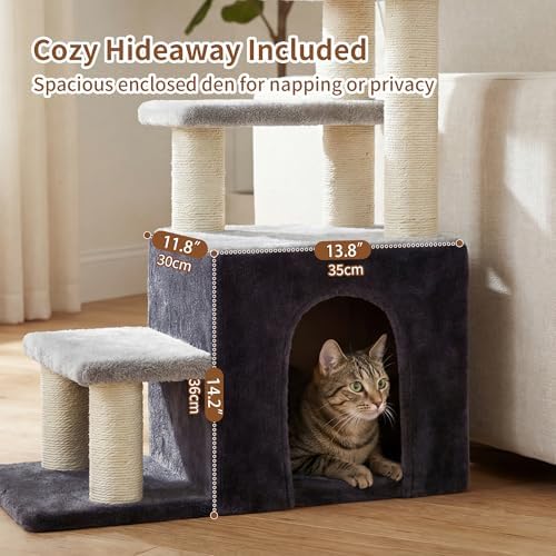 Heybly Cat Scratching Post, Pet Steps for Indoor Cats and Dogs, HSP002SGW - Image 7
