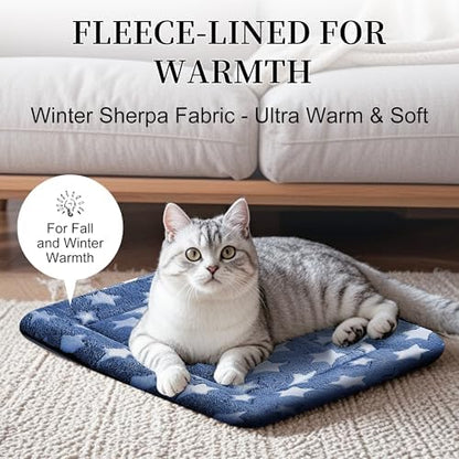 Dog Bed Mat, Reversible Crate Pad & Cute Dog Bed - Machine Washable Kennel Mat with Ultra Soft for Small Dogs & Cats - Image 6