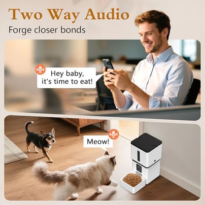 Yakry Automatic Dog Feeder with Camera - 8L/33 Cups Smart Dog Feeder - Image 6