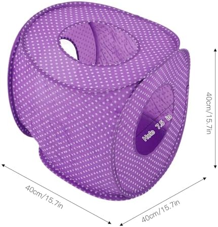 Cat Play Tunnel,Occupiedpet Collapsible Cube Tent with 3 Entry Points - Image 2