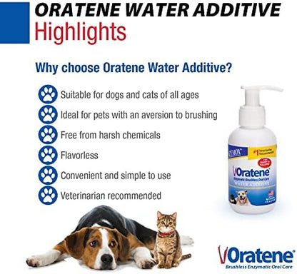 PET King Brands Zymox Oratene Water Additive Enzymatic Brushless Oral Care, 4 Ounces - Image 3