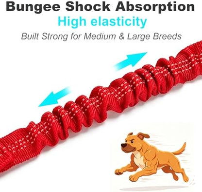 20" Double Dog Leash Coupler Bungee Shock Absorbing 2 Large Dogs - Image 7