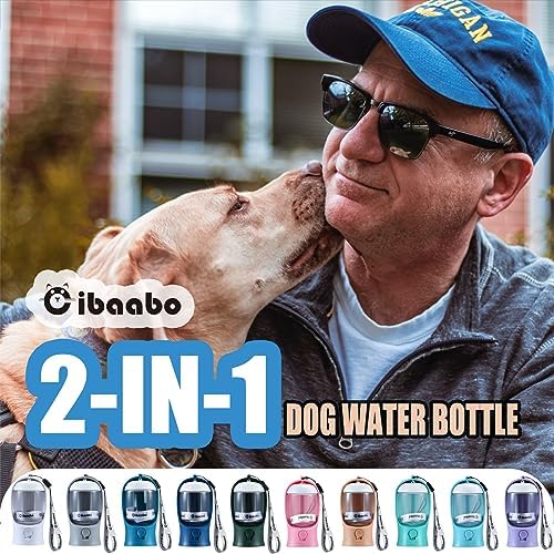Cibaabo Dog Water Bottle Portable with Food Container & Filter for Travel - Image 2