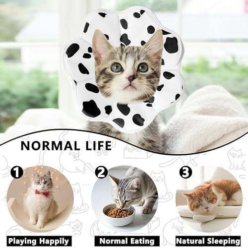 Soft Adjustable Cat Cone Collar, Comfortable Cat Recovery Collar - Image 4