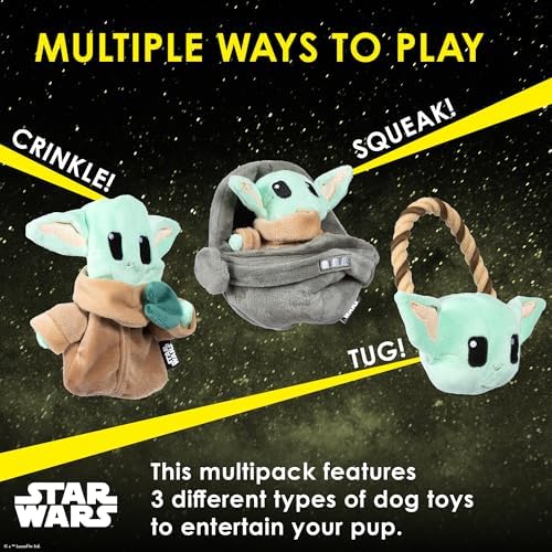 STAR WARS for Pets The Child Inch Cradle Dog Toy Multipack, 3 Pc - Image 5