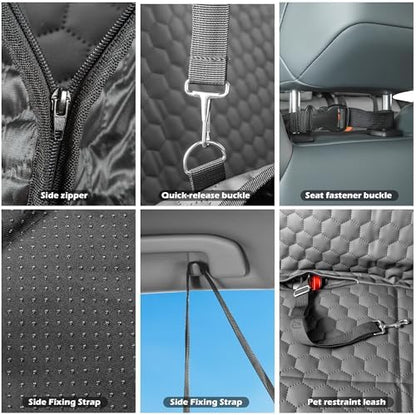 Back Seat Extender for Dogs, Hard Bottom Car Seat Cover for Dogs - Image 5