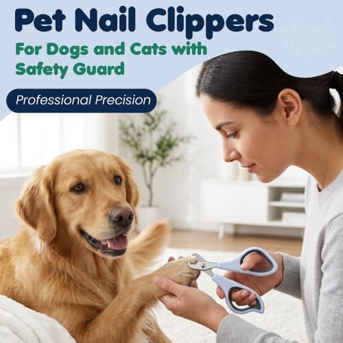 Formit Crafts Pet Nail Clippers for Dogs and Cats, Professional Stainless Steel Dog Nail Trimmer, Handles Made from Recycled Ocean-Bound Plastic, All Breeds Color Blue (Blue) - Image 2