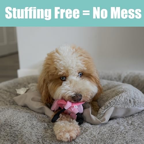 SPOT Skinneeez Flamingo 13 Inch Stuffing-Free Plush Squeaky Dog Toy – Soft Interactive Chew Toy for Small and Medium Dogs – Mess-Free Play for Light & Moderate Chewers - Image 5
