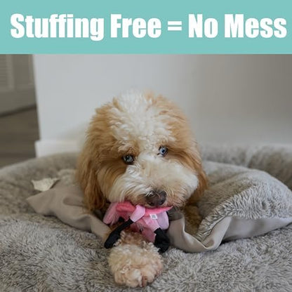 SPOT Skinneeez Flamingo 13 Inch Stuffing-Free Plush Squeaky Dog Toy – Soft Interactive Chew Toy for Small and Medium Dogs – Mess-Free Play for Light & Moderate Chewers - Image 5