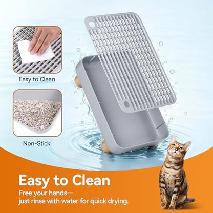Thereye Cat Litter Box Step Stool, Easy-Clean for Senior Cats & Kittens - Image 4