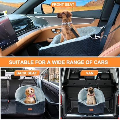 Vivifying Dog Car Seat for Small Dogs, Pet Booster Bed up to 25 lb - Image 5