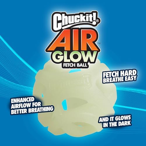 Chuckit! Air Glow Fetch Ball Dog Toy, Small 2in 2 Pack - Image 7