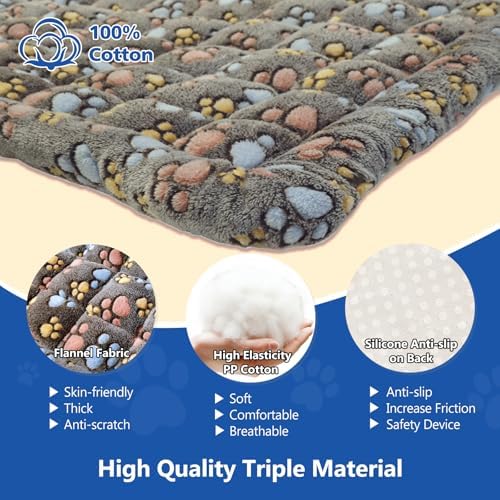 Thickened Dog Bed for Car Back Seat, Upgraded Bottom Non-Slip, Fits Hard Bottom car seat Cover for Dogs, Premium Mixed Color, Dog Car Seat Cover - Image 4