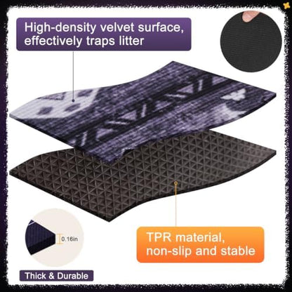 BEAUTYZOO Cat Litter Mat, 28" x 36" Large Litter Trapping Mat, Waterproof - Image 5