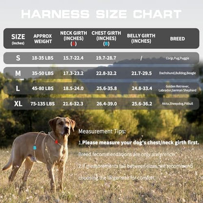 Dog Harness for Large Dogs, No Pull Tactical Vest with Front Clips - Image 6