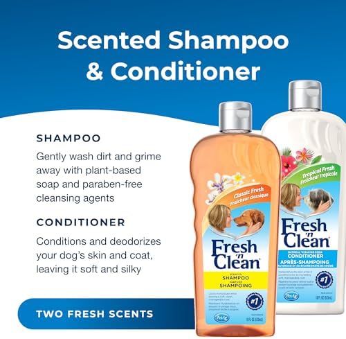 Fresh ’n Clean Scented Shampoo, Classic Fresh Scent (18 oz) + Oatmeal ’n Baking Soda Conditioner, Tropical Breeze Scent (18 oz) - Image 2