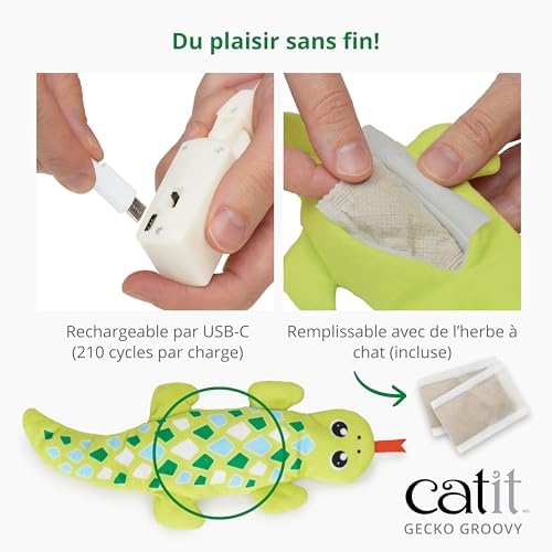 Catit Groovy Gecko Interactive Cat Toy - Image 5