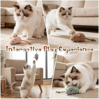 NAHSHON 15PCS Cat Mouse Toys Prefilled Catnip - Image 5