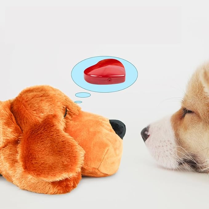 Heartbeat Puppy Toy for Dogs,Pet Anxiety Relief Sleep Aid Calming,Behavioral Training -Crate Training Essential，Black