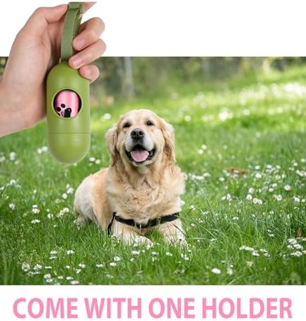 Pink Dog Poop Bags Rolls with Dispenser Leak Proof 540 Count Unscented - Image 5