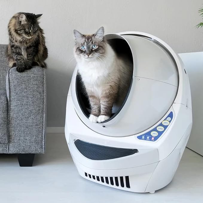 Litter-Robot 3 by Whisker, Beige - Automatic, Self-Cleaning Cat Litter Box, Helps Reduce Litter Box Odors, Works with Almost Any Clumping Litter, WhiskerCare 1-Year Warranty