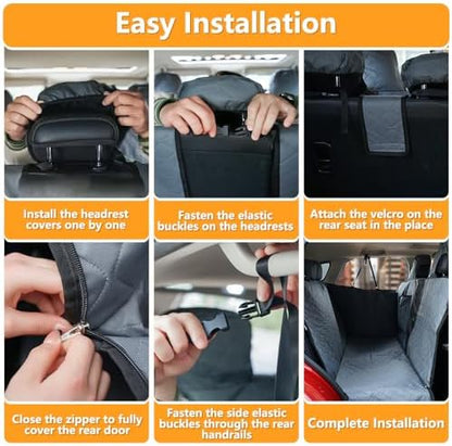 Oxford Waterproof Scratchproof Dog Car Seat Cover for Honda CR-V 2017-2022 - Image 7